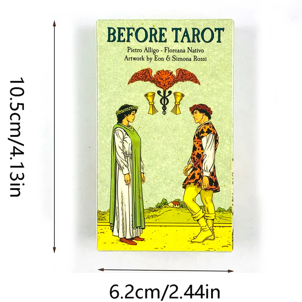 ✨ Before Tarot Deck - 78 English Visions Cards in Box - Mysterious Divination Board Game & Spiritual Supplies for Tarot Lovers and Collectors