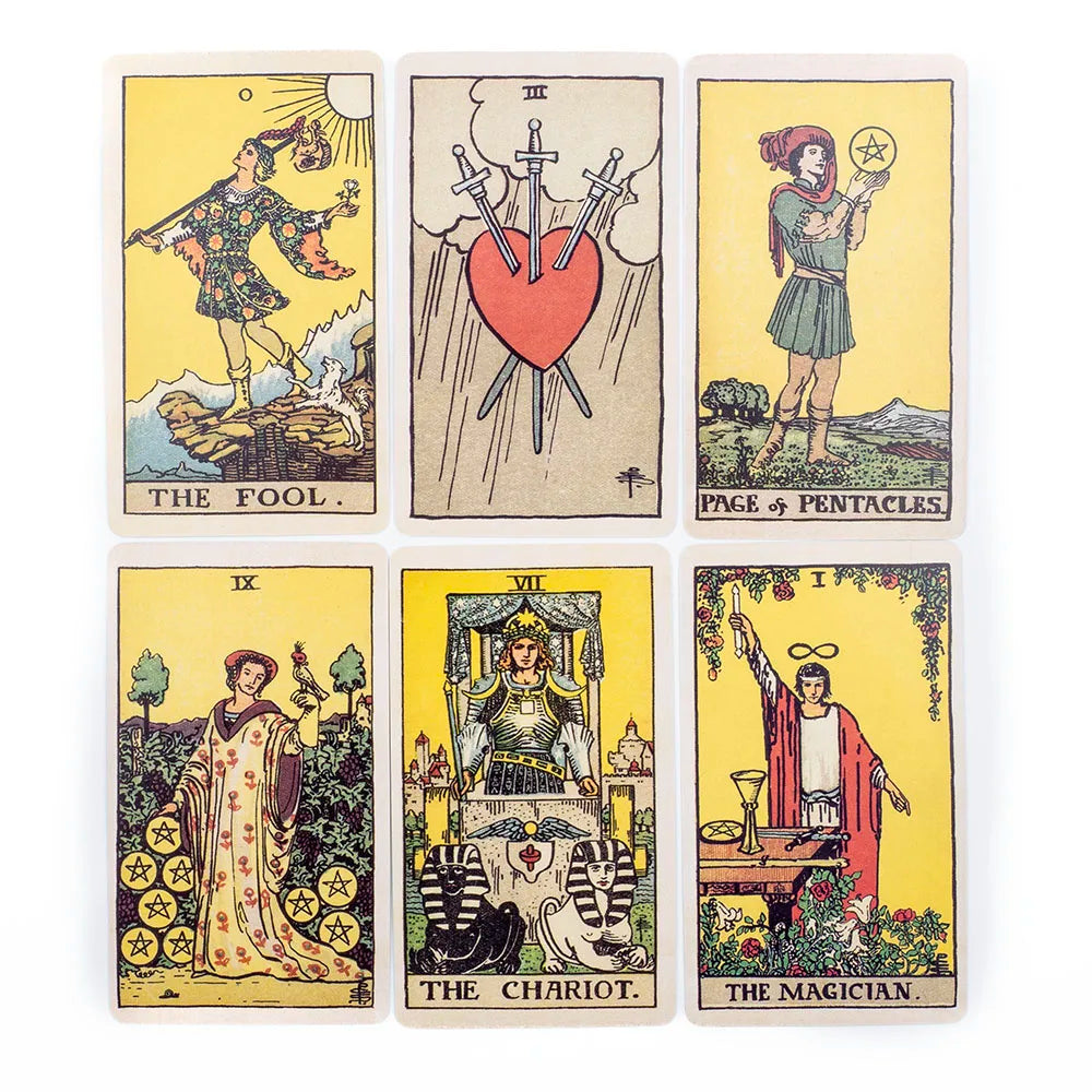 The Classic Tarot Deck - 78-Card Rider-Waite Foundation Set with Guidebook, Easy for Beginners & Collectors, Traditional Fortune Telling & Tabletop Divination Art Collectible