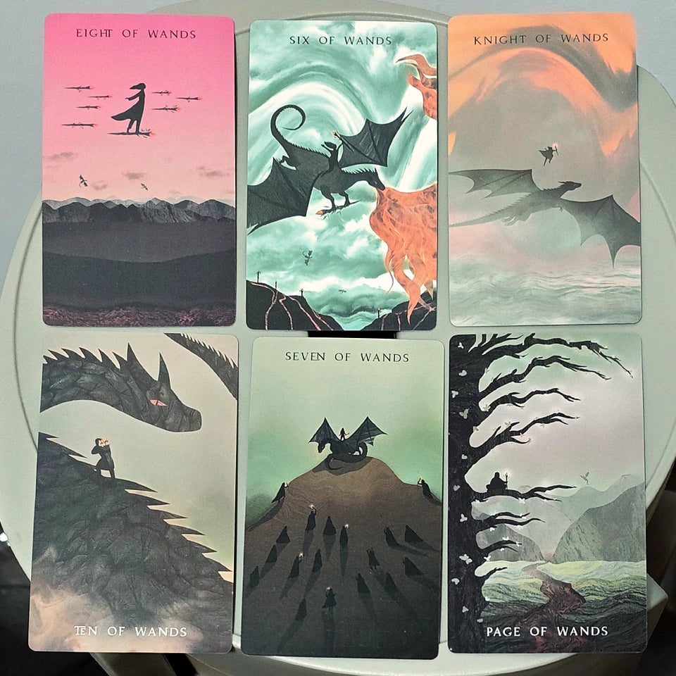 ✨ The Shadows We Cast Star Seeker Tarot Deck in Rigid Box - Atmospheric & Mystical 79-Card Set with 12x7cm Cards for Intuitive Readings and Self-Discovery