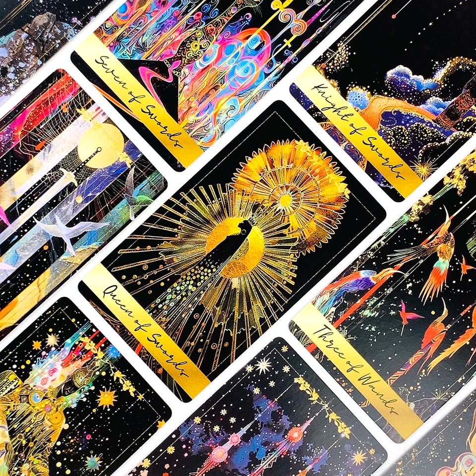 ✨ Predictive Divination Tarot Deck 78-Piece Oracle Cards Set - Board Game, Family Party Game, and Holiday Entertainment Essentials