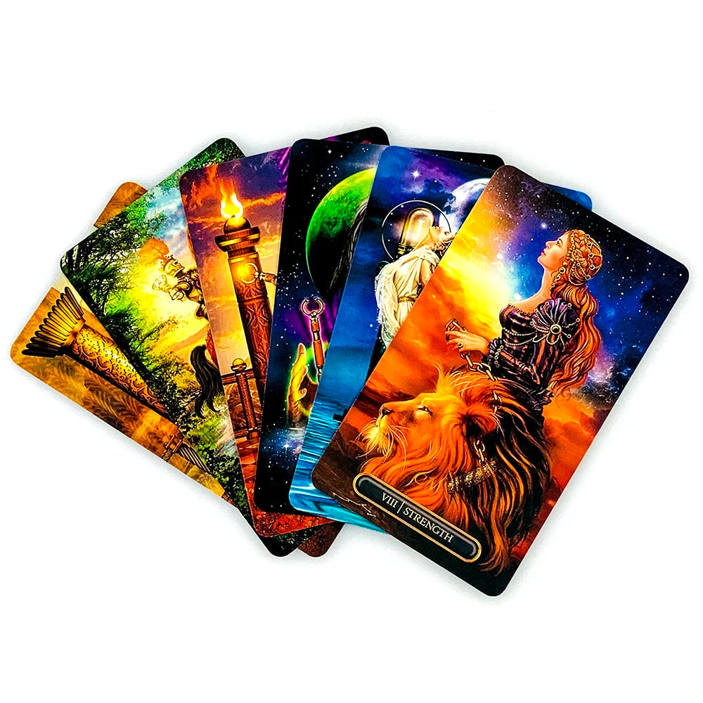 ✨ Easy Tarot Cards 78 Tarot Deck English Version - Divination and Fortune-Telling Board Game Edition for Family Entertainment, Party Games, and Beginners