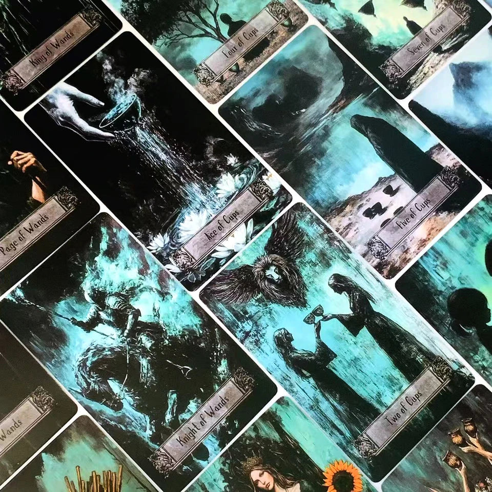 ✨ Mystical Art Tarot Cards 78-Piece Set - Professional Divination and Intuitive Reading Deck for Spiritual Guidance, Esoteric Practice, and Collectors