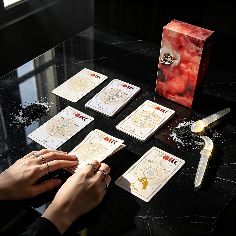 ✨ The Art of Tarot Deck with Paper Guidebook - 12x7cm English Version Divination Cards Game for Spiritual Guidance and Artistic Soul Exploration