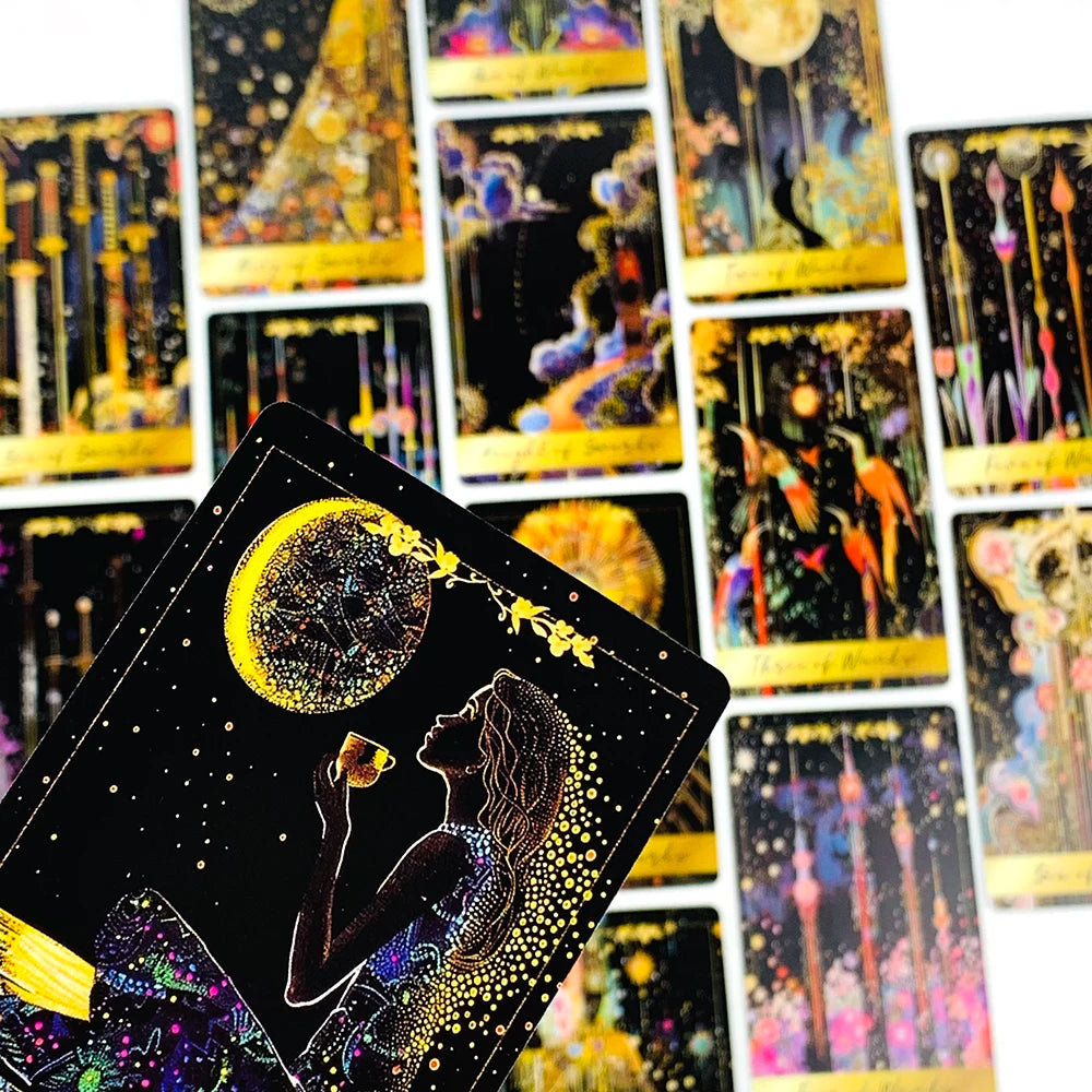 ✨ Predictive Divination Tarot Deck 78-Piece Oracle Cards Set - Board Game, Family Party Game, and Holiday Entertainment Essentials