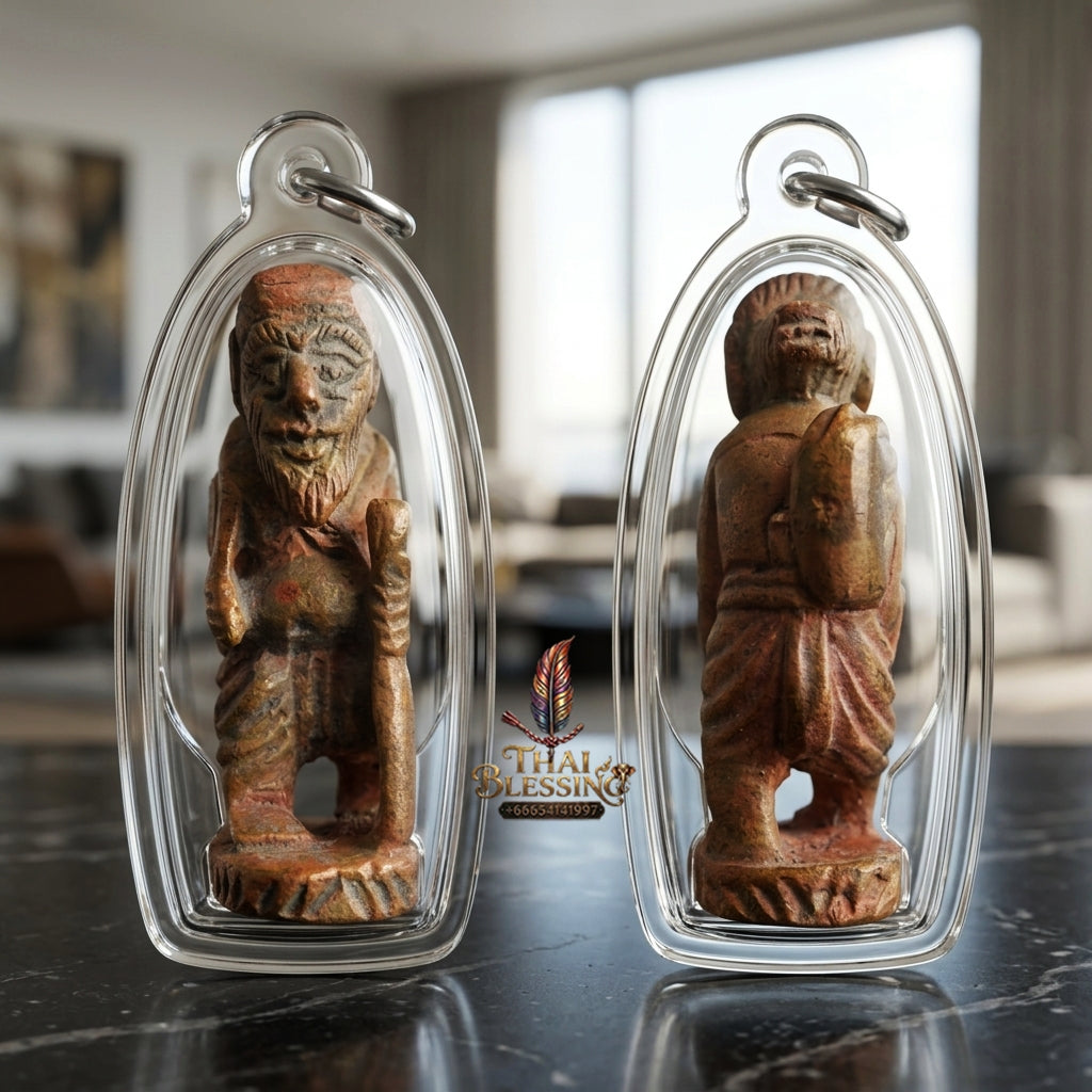 Sacred Chuchok Satta Lohat Amulet "Ayu Yuen Edition" by Luang Pu Gliang Wat Non Kaed 2010 for Ultimate Wealth Attraction and Business Success
