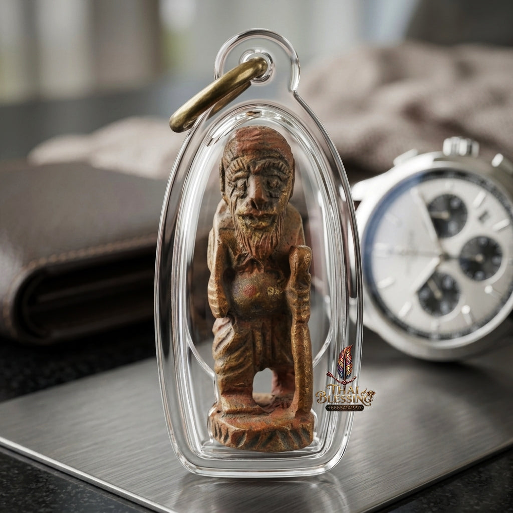 Sacred Chuchok Satta Lohat Amulet "Ayu Yuen Edition" by Luang Pu Gliang Wat Non Kaed 2010 for Ultimate Wealth Attraction and Business Success