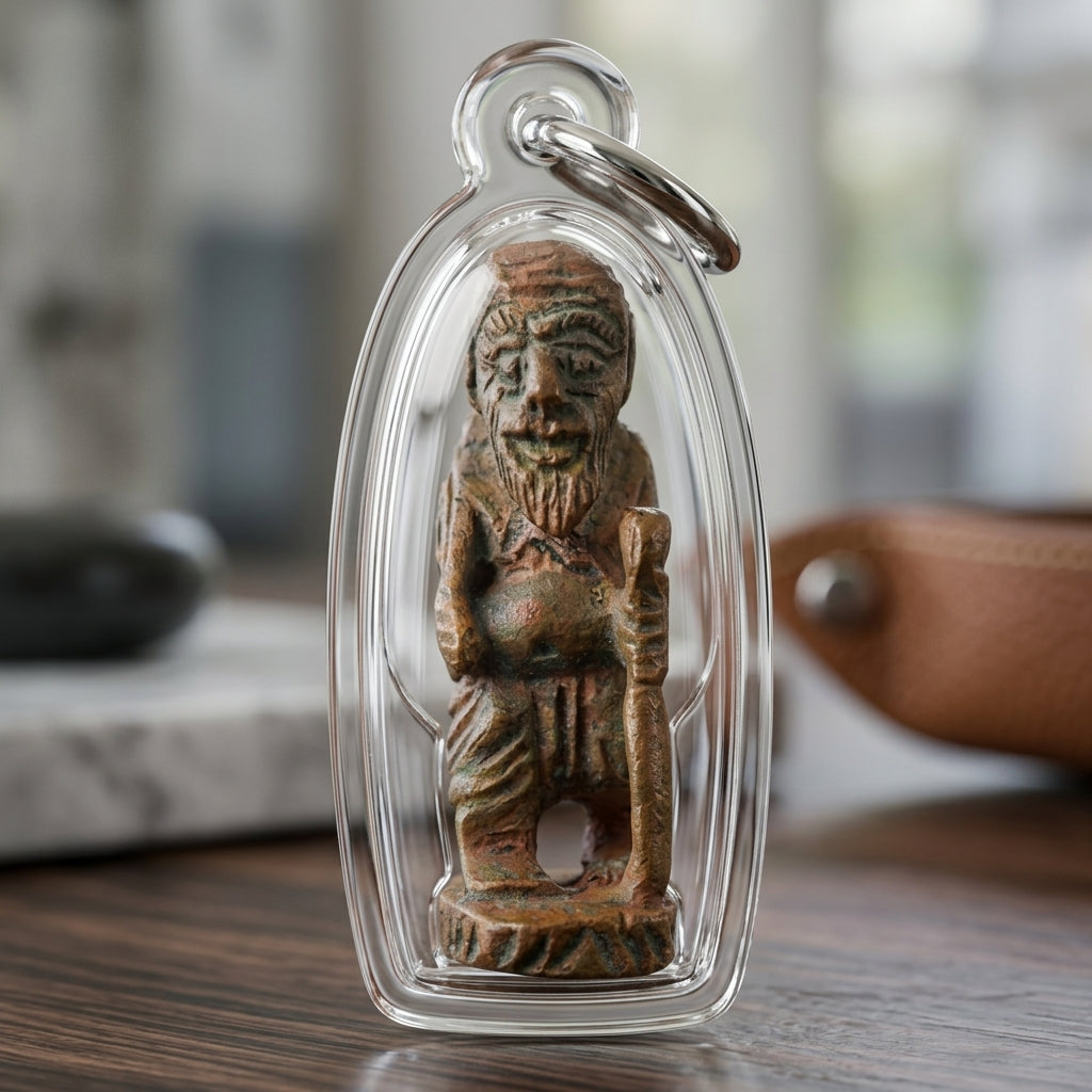 Sacred Chuchok Satta Lohat Amulet "Ayu Yuen Edition" by Luang Pu Gliang Wat Non Kaed 2010 for Ultimate Wealth Attraction and Business Success