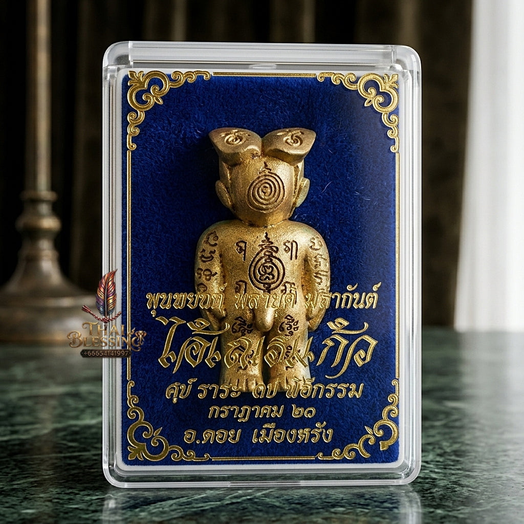 Sacred "Hun Phayon Ai Nen Kaeo" Supreme Black Magic Defense, Karmic Shielding, and Powerful Lucky Fortune