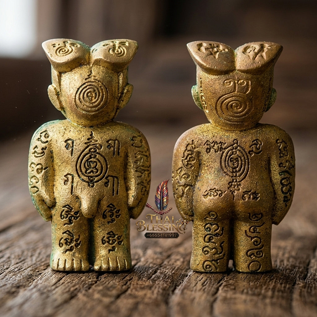 Sacred "Hun Phayon Ai Nen Kaeo" Supreme Black Magic Defense, Karmic Shielding, and Powerful Lucky Fortune