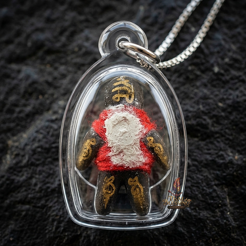 Sacred "Hun Phayon Akhom" Occult Guardian Effigy for Supreme Universal Protection, Evil Spirit Repulsion, and Loyal Bodyguard Energy
