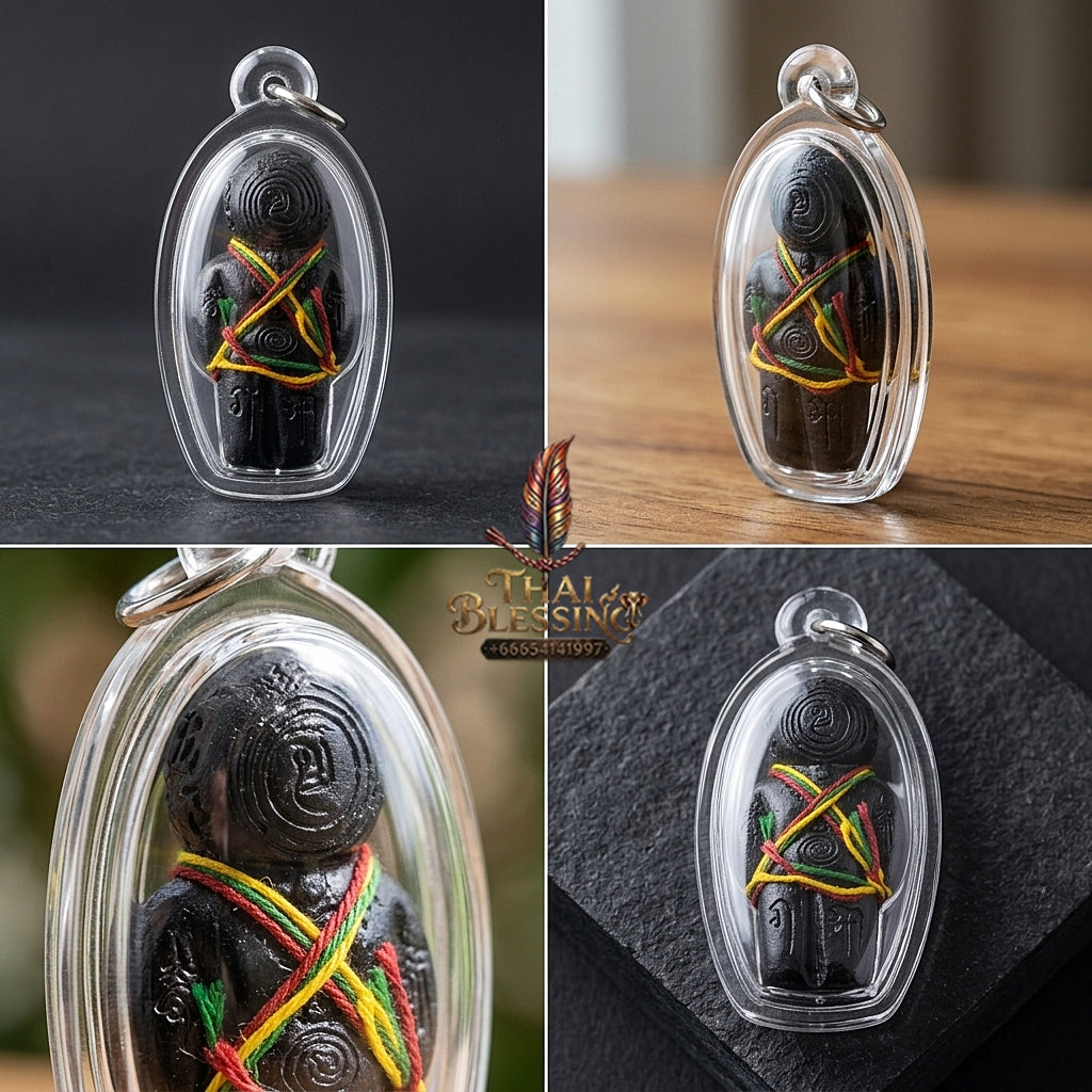 Sacred "Hun Phayon Nuea Phong Maha Phut" (Great Ghost-Powder Guardian Effigy) Elite Spiritual Protection, Financial Abundance, and Unstoppable Guarding Power