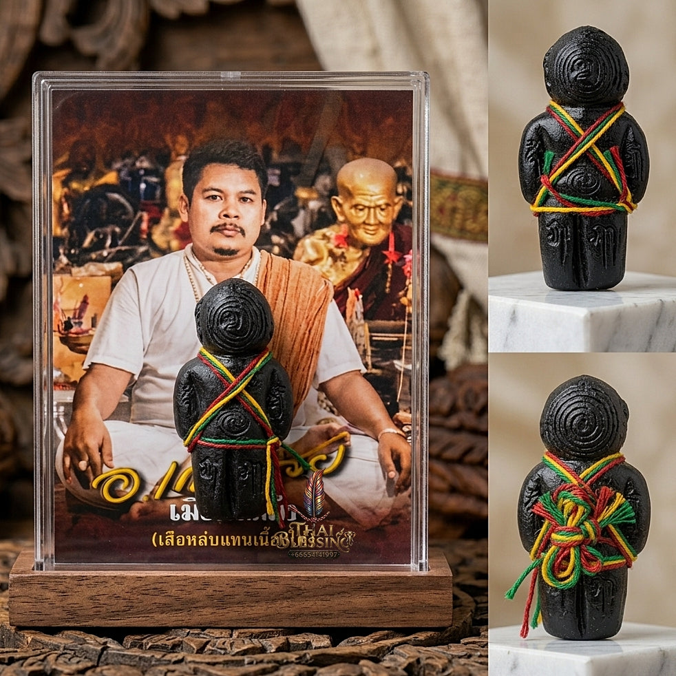Sacred "Hun Phayon Nuea Phong Maha Phut" (Great Ghost-Powder Guardian Effigy) Elite Spiritual Protection, Financial Abundance, and Unstoppable Guarding Power