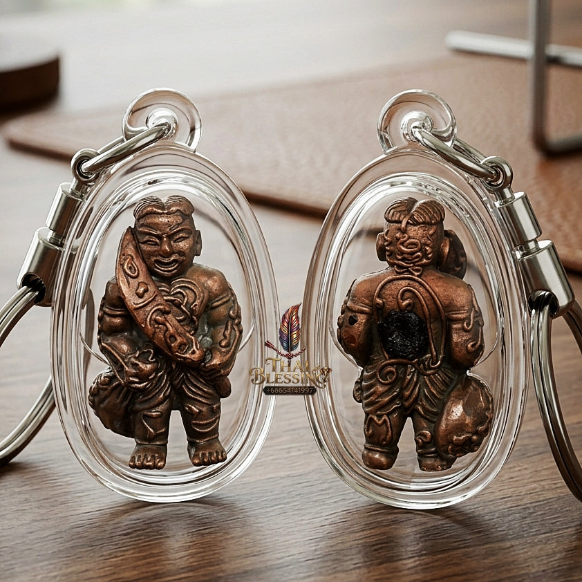Sacred "Hun Phayon Song Rit" (Powerful Guardian Effigy - Bronze Edition) for Supreme Karmic Shielding, Life-Saving Protection, and Unstoppable Financial Prosperity