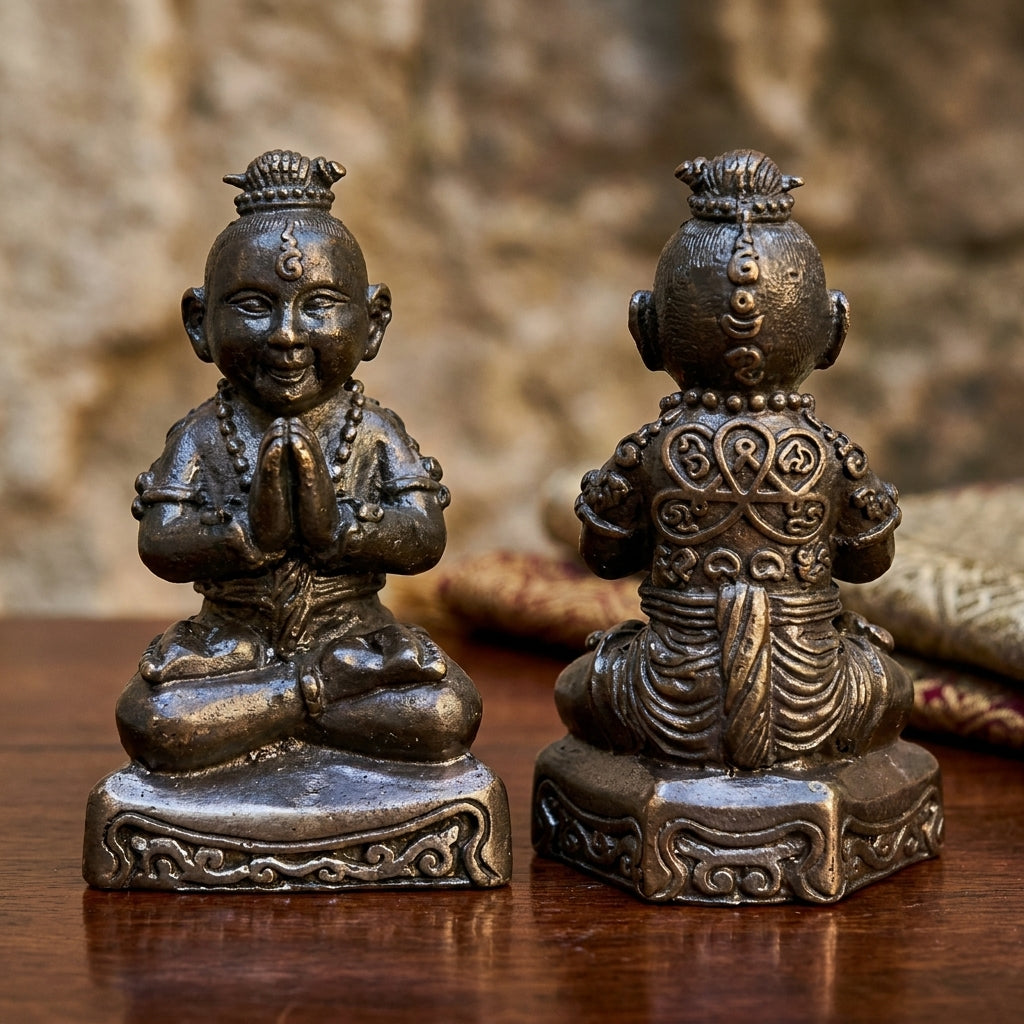 Sacred "Kuman Phrai Sitthichok" (Fortune-Granting Phrai Kuman) for Supreme Wealth Generation, Thriving Trade, and Never-Ending Abundance