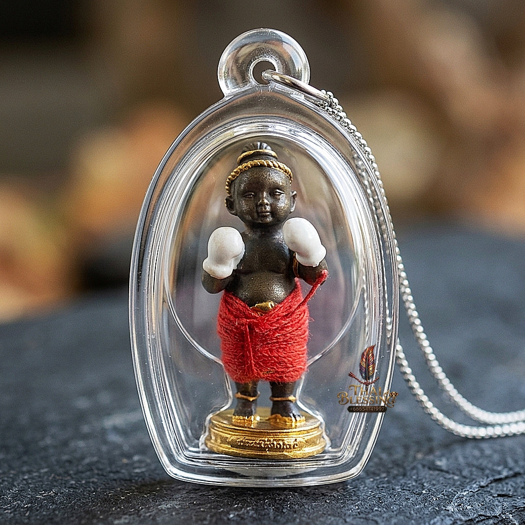 Sacred "Kuman Setthi Faet Sayam" (Twin Millionaire Siamese Boxing Kuman Thong) in "Khan Long Hin"