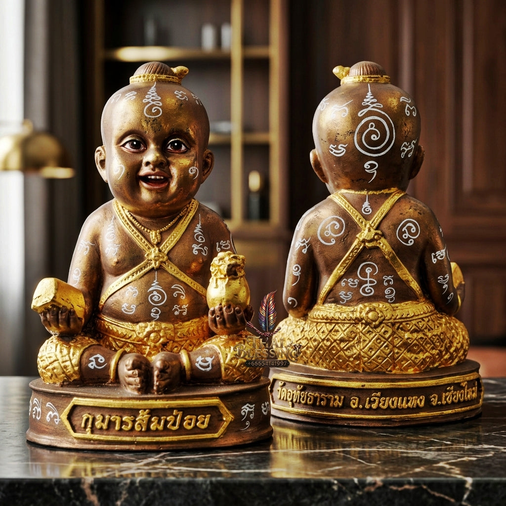 Sacred "Kuman Sompoi" (Worship Size Wish-Fulfillment Edition) Supreme Wealth Generation, House Blessing, and Guaranteed Success