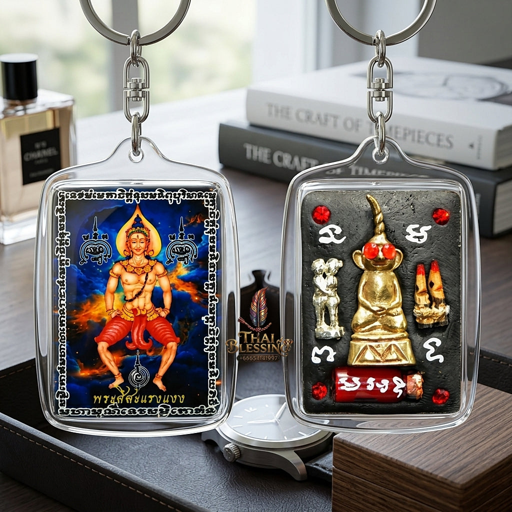 Sacred "Locket Phra Si Sa Laeng Ngaeng" (Divine Khmer Spirit Entity) by Luang Ta Ruam, Wat Khok Samran 2026 for Extreme Seduction, Influence, and Material Prosperity