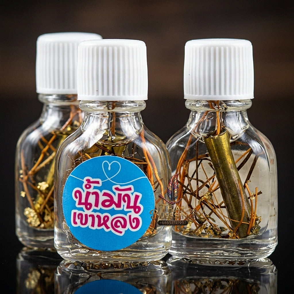 Sacred "Nam Man Khao Long" (Ensnarement Mountain Attraction Oil)  Supreme Romantic Captivation, Unstoppable Trade Prosperity, and Magnetic Influence