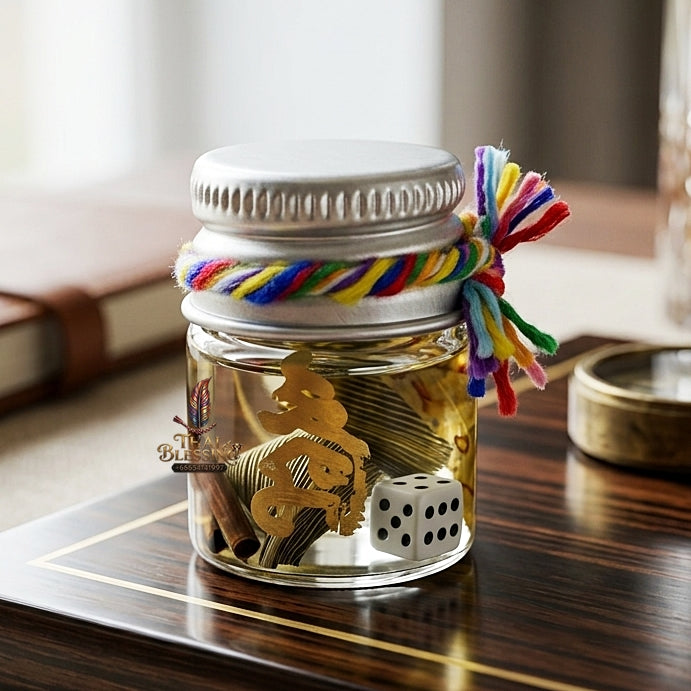 Sacred "Nam Man Maha Saneh Rak Rakha" (Root of Lust & Great Fortune Oil) for Extreme Romantic Seduction, Primal Desire, and High-Stakes Gambling Luck