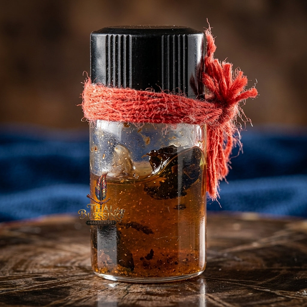 Sacred "Nam Man Phueng Luang" (Giant Honeybee Oil & Wealth Elixir) Supreme Abundance, Magnetic Seduction, and Absolute Protection