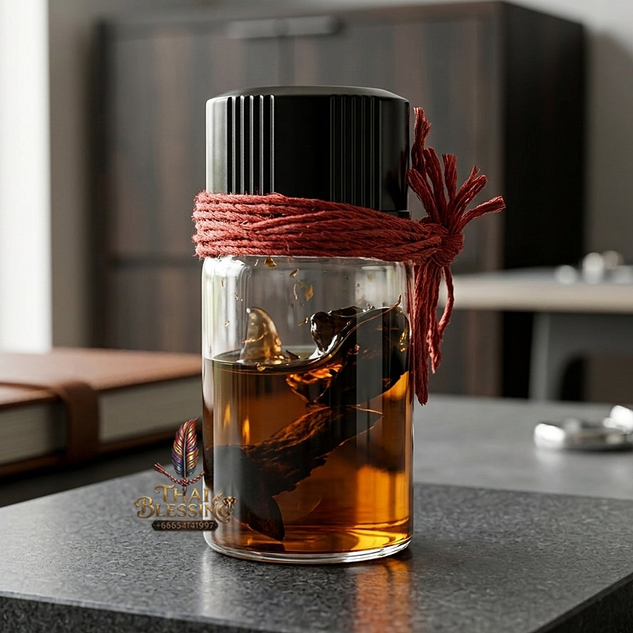 Sacred "Nam Man Phueng Luang" (Giant Honeybee Oil & Wealth Elixir) Supreme Abundance, Magnetic Seduction, and Absolute Protection
