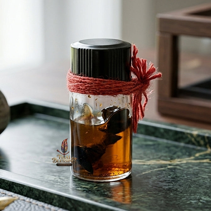 Sacred "Nam Man Phueng Luang" (Giant Honeybee Oil & Wealth Elixir) Supreme Abundance, Magnetic Seduction, and Absolute Protection