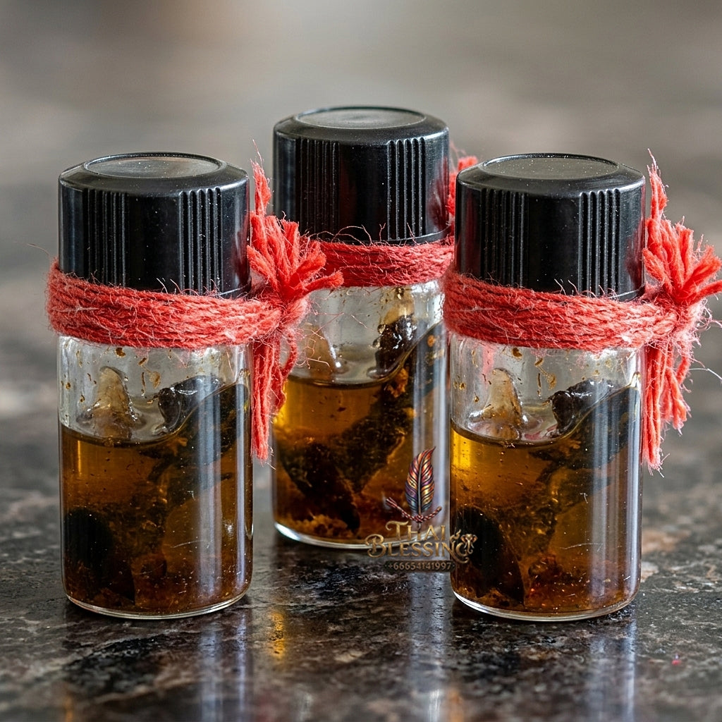 Sacred "Nam Man Phueng Luang" (Giant Honeybee Oil & Wealth Elixir) Supreme Abundance, Magnetic Seduction, and Absolute Protection