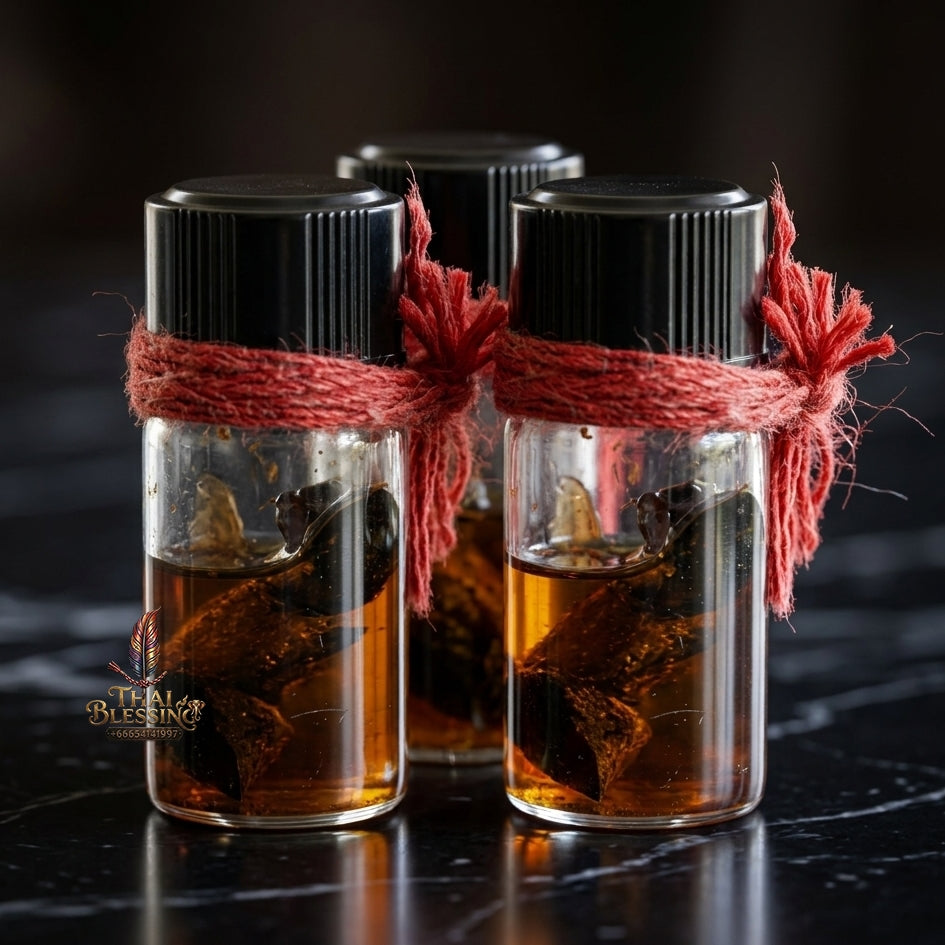 Sacred "Nam Man Phueng Luang" (Giant Honeybee Oil & Wealth Elixir) Supreme Abundance, Magnetic Seduction, and Absolute Protection