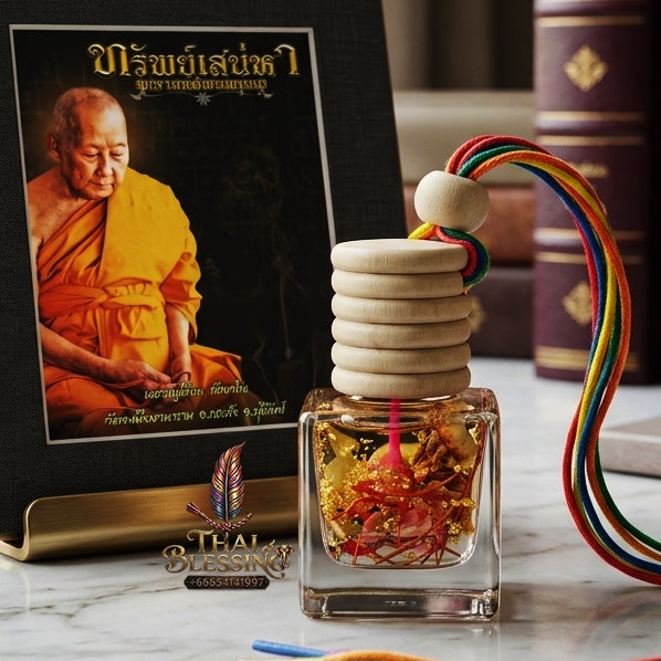 Sacred "Nam Man Saneh Apsara" (Apsara Enchantment Oil) "Sap Saneha" Edition by Luang Por Pian, Wat Chaniang Wararam 2023 for Celestial Charm, Seductive Grace, and Wealth Magnetism