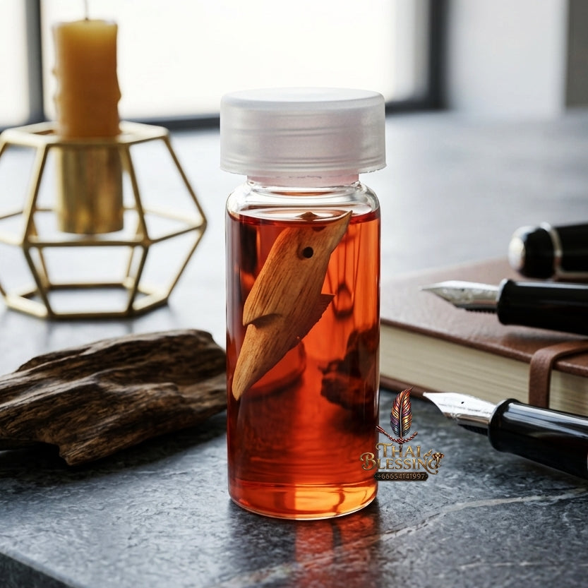 Sacred "Nam Man Saneh Wan Kai Daeng" (Red Rooster Herb Enchantment Oil)  for Unmatched Charm, Eloquent Persuasion, and Commercial Prosperity