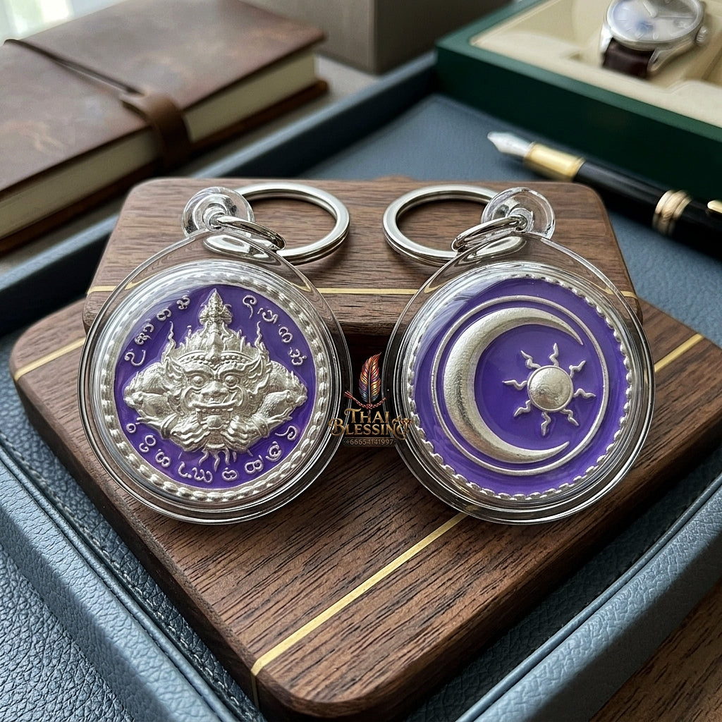 Sacred Phra Rahu Nuea Duang (Rahu Overcoming Fate) for Eclipse Protection, Karma Clearance, and Massive Wealth Elevation