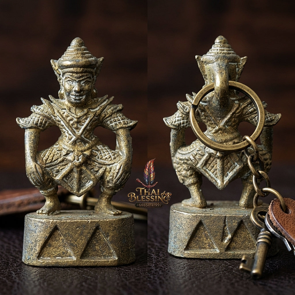 Sacred "Phra Si Salaeng Haeng" (Chonuan Metal Edition) by Ajarn Ong-at Si Ngam, 2026 for High-Level Seduction, Spiritual Protection, and Intuitive Warning