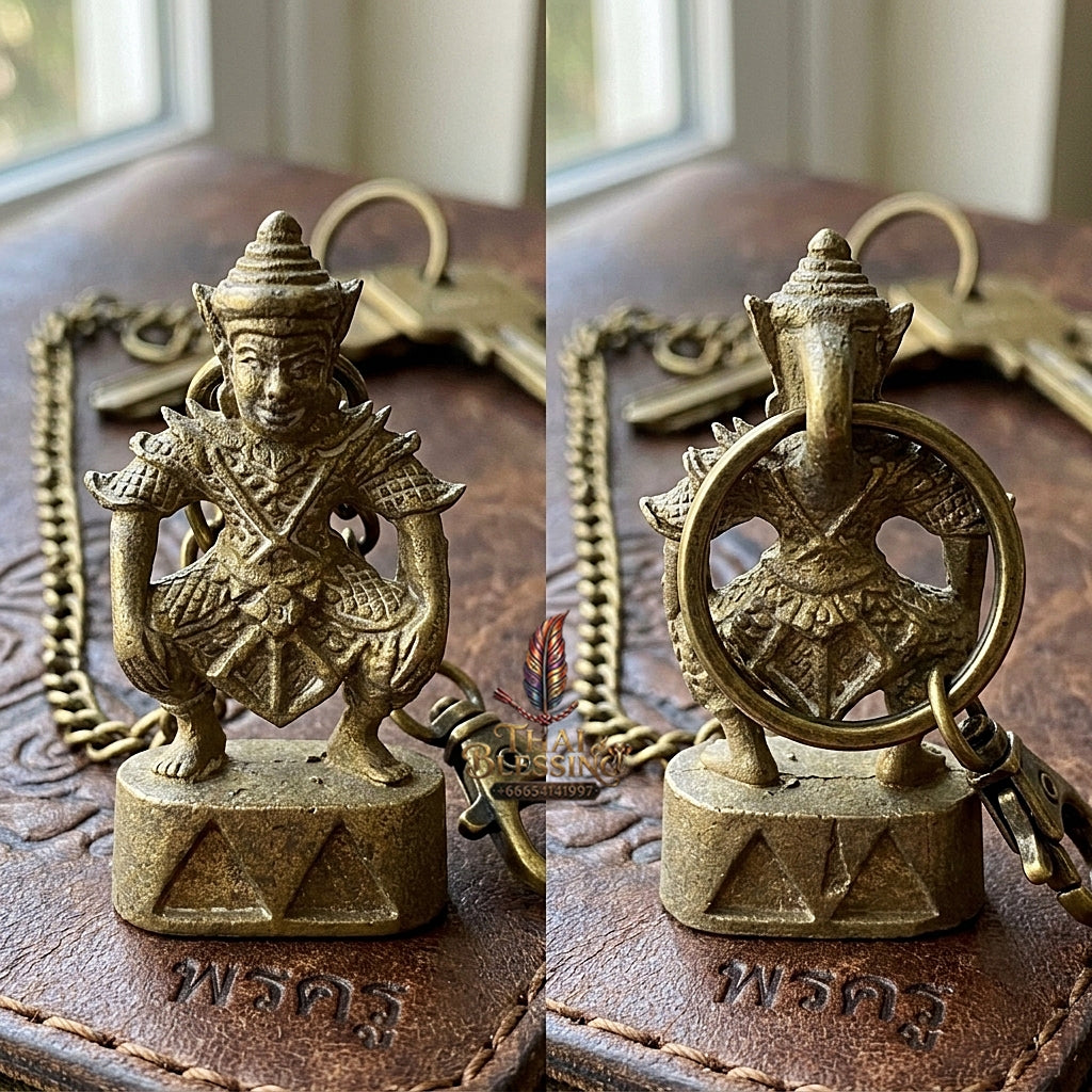 Sacred "Phra Si Salaeng Haeng" (Chonuan Metal Edition) by Ajarn Ong-at Si Ngam, 2026 for High-Level Seduction, Spiritual Protection, and Intuitive Warning