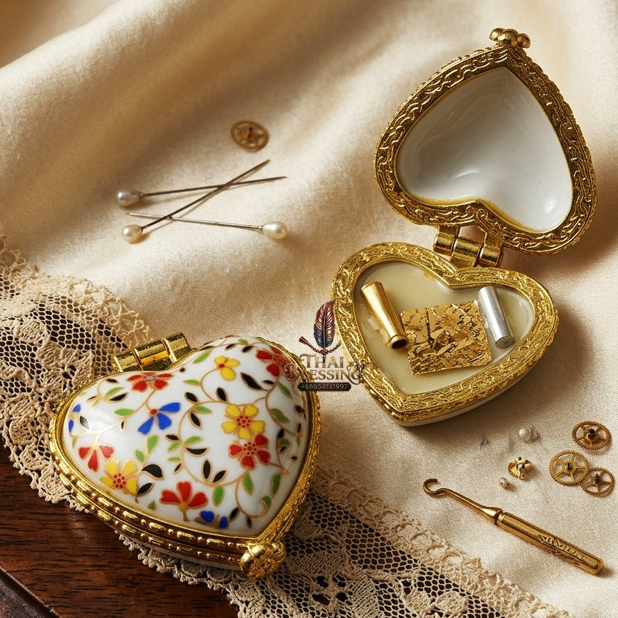 Sacred "Seefueng Maha Saneh Maha Metta" (Great Charm & Great Compassion Wax) for Persuasive Speech, Business Success, and Radiant Social Magnetism