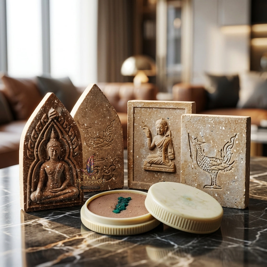 Sacred "Seefueng, Khun Phaen, & Nang Kwak" Master-Blessed Set by Luang Pu Hong, Wat Phetchaburi 2542 for Unsurpassed Metta, Wealth Attraction, and Universal Charm