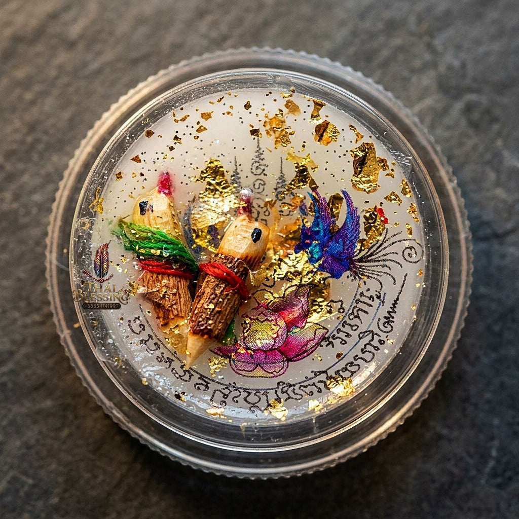 Sacred "Seepueng Phaya Karavek Tong Mon" (Enchanted Celestial Karavek Bird Seepueng) for Supreme Speech Persuasion, High-Conversion Sales, and White-Lineage Metta Charm