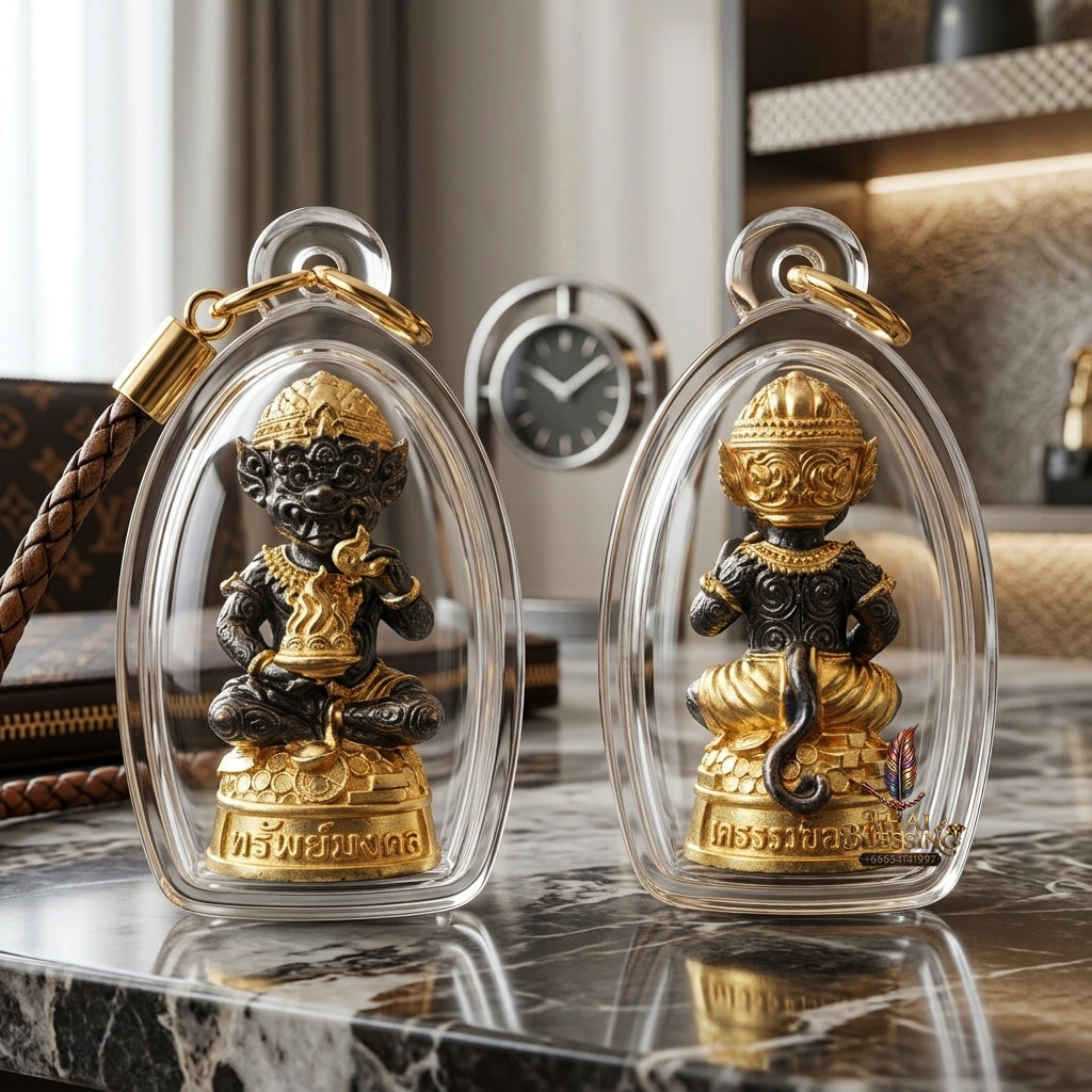 Sacred Si Hu Ha Ta Bronze Amulet "Sap Mongkhon Edition" by Phra Kru Palat Thanapat Wat Tham Chai Mongkhon 2025 for Ultimate Wealth Magnetism and Miraculous Windfalls