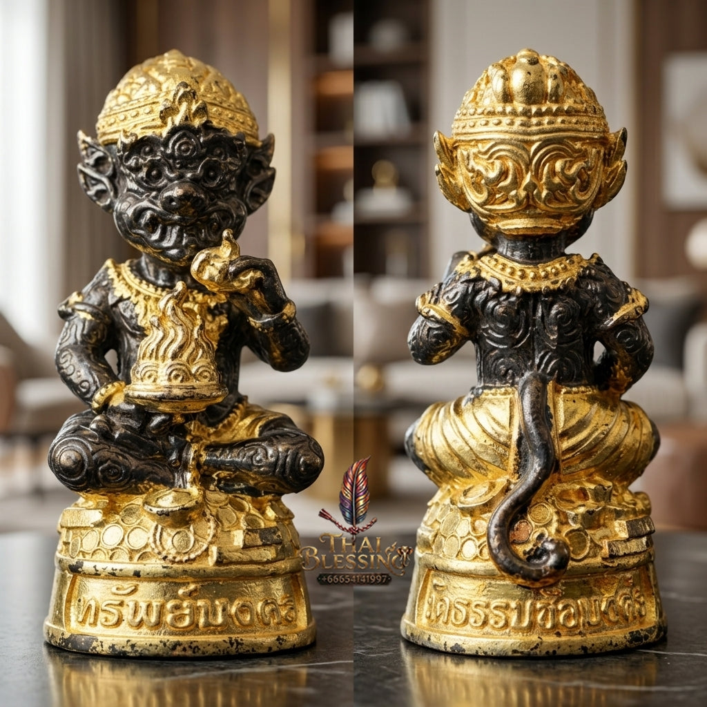 Sacred Si Hu Ha Ta Bronze Amulet "Sap Mongkhon Edition" by Phra Kru Palat Thanapat Wat Tham Chai Mongkhon 2025 for Ultimate Wealth Magnetism and Miraculous Windfalls