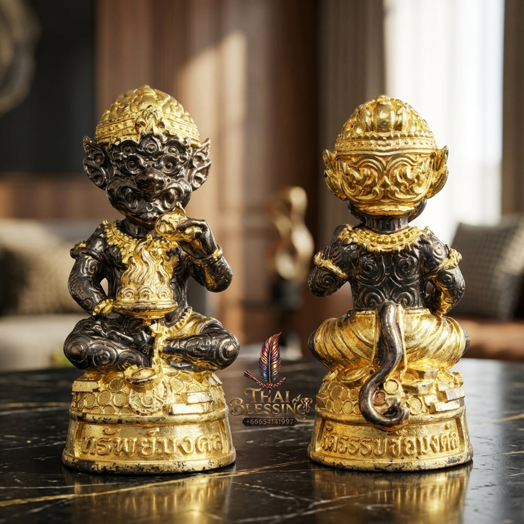 Sacred Si Hu Ha Ta Bronze Amulet "Sap Mongkhon Edition" by Phra Kru Palat Thanapat Wat Tham Chai Mongkhon 2025 for Ultimate Wealth Magnetism and Miraculous Windfalls