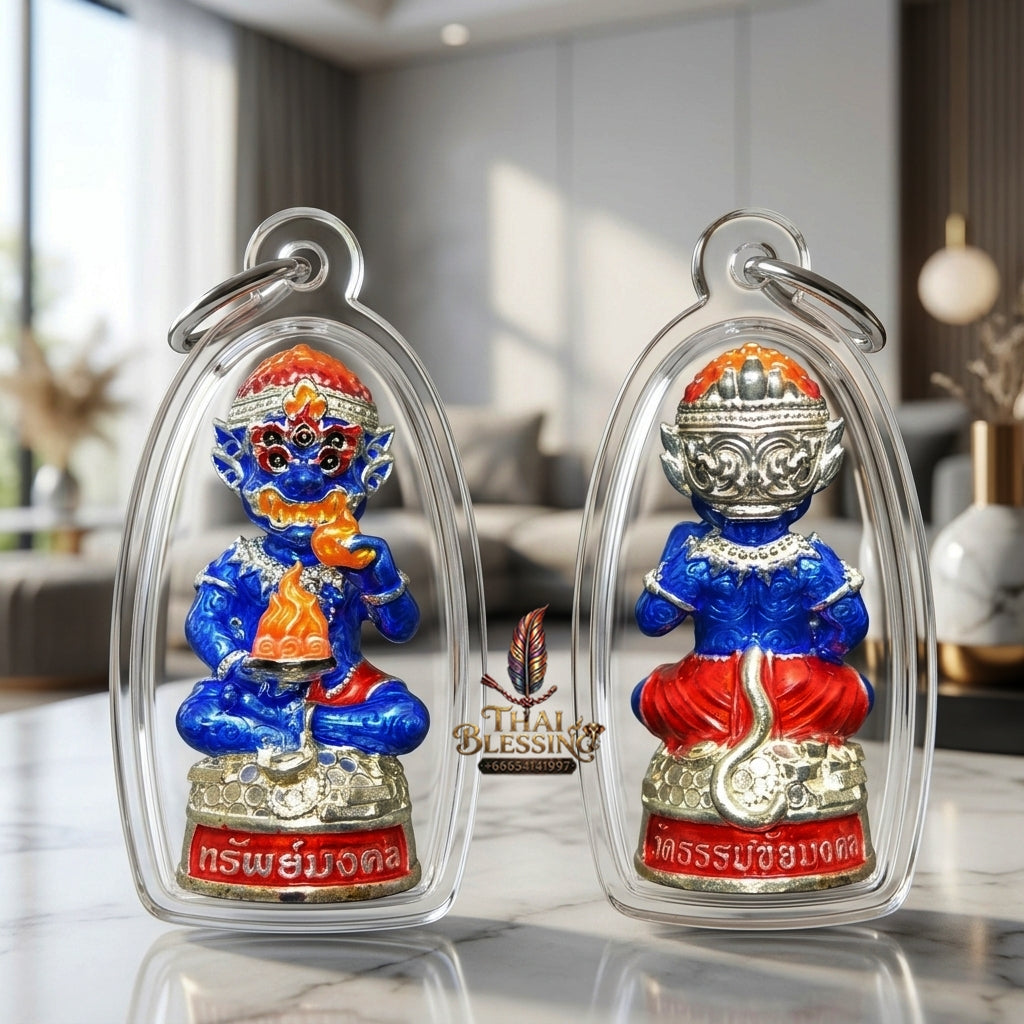 Sacred Si Hu Ha Ta Bronze Amulet "Sap Mongkhon Edition" by Phra Kru Palat Thanapat Wat Tham Chai Mongkhon 2025 for Ultimate Wealth Magnetism and Miraculous Windfalls