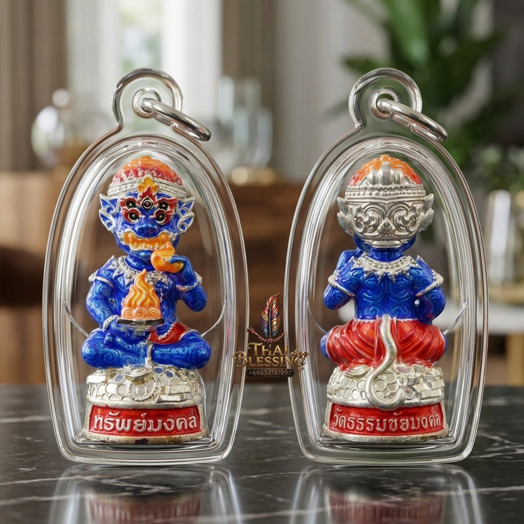 Sacred Si Hu Ha Ta Bronze Amulet "Sap Mongkhon Edition" by Phra Kru Palat Thanapat Wat Tham Chai Mongkhon 2025 for Ultimate Wealth Magnetism and Miraculous Windfalls