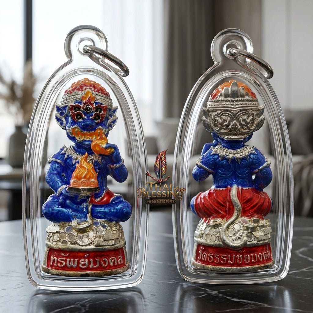 Sacred Si Hu Ha Ta Bronze Amulet "Sap Mongkhon Edition" by Phra Kru Palat Thanapat Wat Tham Chai Mongkhon 2025 for Ultimate Wealth Magnetism and Miraculous Windfalls