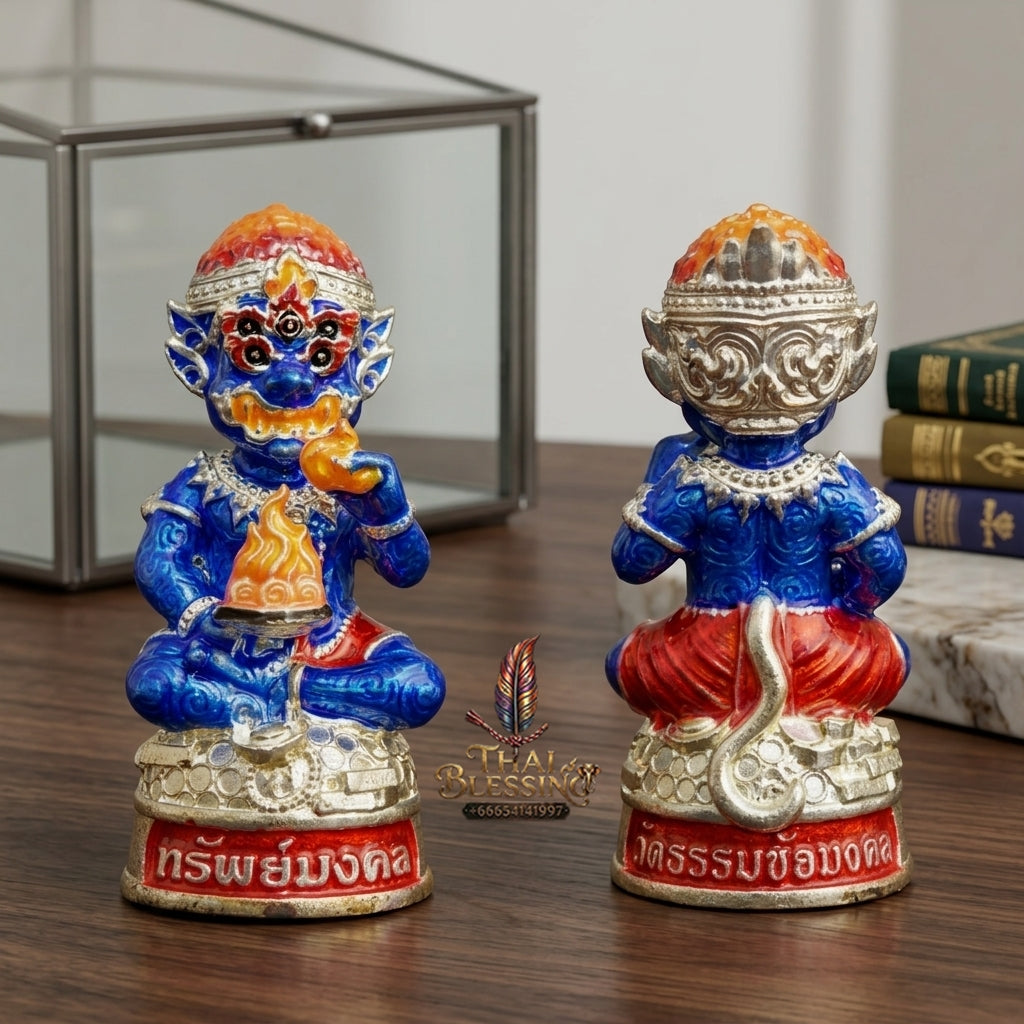 Sacred Si Hu Ha Ta Bronze Amulet "Sap Mongkhon Edition" by Phra Kru Palat Thanapat Wat Tham Chai Mongkhon 2025 for Ultimate Wealth Magnetism and Miraculous Windfalls