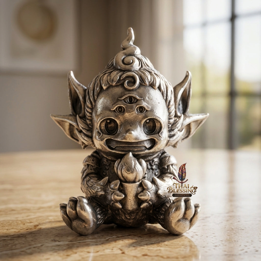 Sacred Si Hu Ha Ta Bronze Amulet "Fha Prathan Edition" by Phra Kru Palat Thanapat Wat Tham Chai Mongkhon 2026 for Ultimate Wealth Magnetism and Miraculous Windfalls