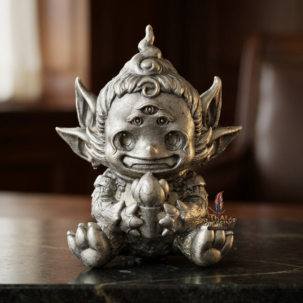 Sacred Si Hu Ha Ta Bronze Amulet "Fha Prathan Edition" by Phra Kru Palat Thanapat Wat Tham Chai Mongkhon 2026 for Ultimate Wealth Magnetism and Miraculous Windfalls