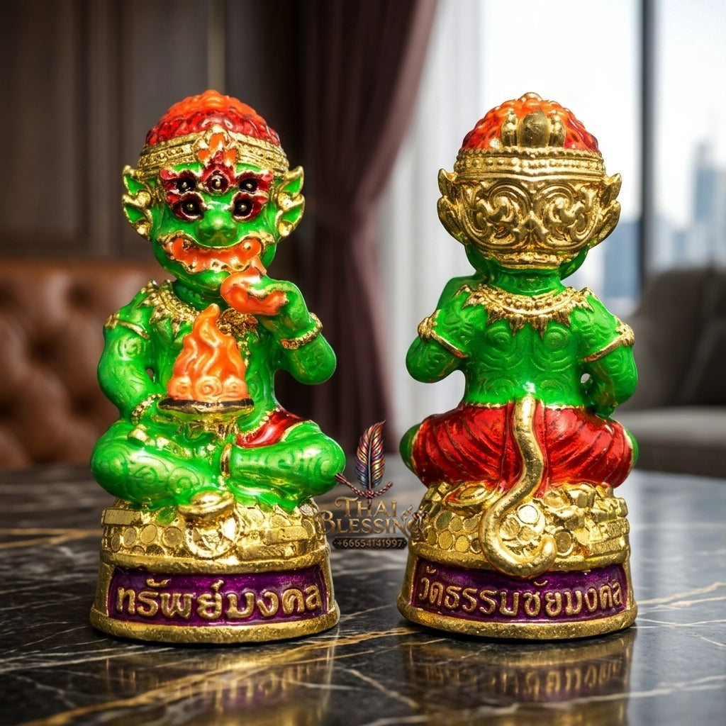 Sacred Si Hu Ha Ta Bronze Amulet "Sap Mongkhon Edition" by Phra Kru Palat Thanapat Wat Tham Chai Mongkhon 2025 for Ultimate Wealth Magnetism and Miraculous Windfalls