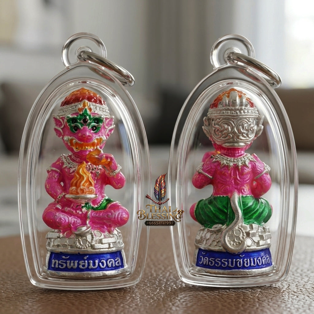 Sacred Si Hu Ha Ta Bronze Amulet "Sap Mongkhon Edition" by Phra Kru Palat Thanapat Wat Tham Chai Mongkhon 2025 for Ultimate Wealth Magnetism and Miraculous Windfalls