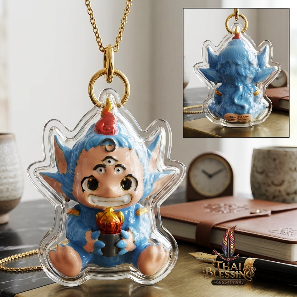 Sacred Si Hu Ha Ta Enamelled Bronze Amulet "Fha Prathan Edition" by Phra Kru Palat Thanapat Wat Tham Chai Mongkhon 2026 for Ultimate Wealth Magnetism and Miraculous Windfalls