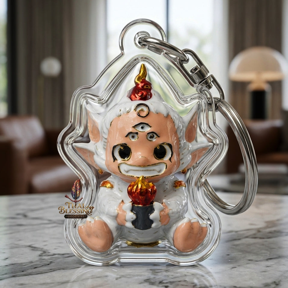 Sacred Si Hu Ha Ta Enamelled Bronze Amulet "Fha Prathan Edition" by Phra Kru Palat Thanapat Wat Tham Chai Mongkhon 2026 for Ultimate Wealth Magnetism and Miraculous Windfalls
