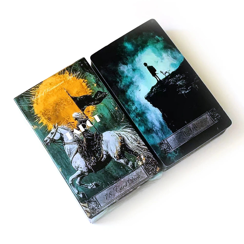 ✨ Mystical Art Tarot Cards 78-Piece Set - Professional Divination and Intuitive Reading Deck for Spiritual Guidance, Esoteric Practice, and Collectors